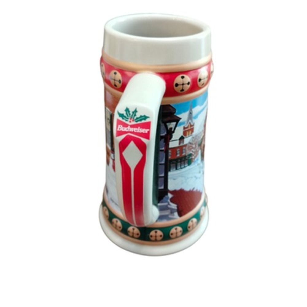 Vintage Budweiser Hometown Holiday Beer Stein Mug Clydesdales‎ Anheuser-Busch - Picture 5 of 6